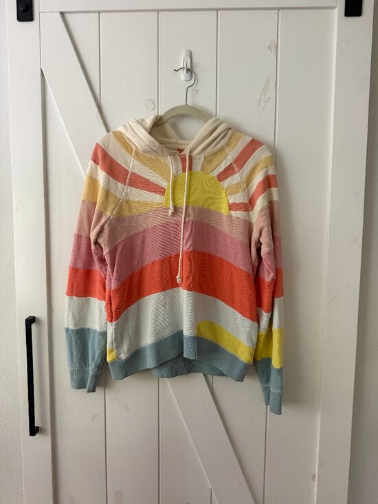 Faherty Tops - Faherty Soleil Rainbow Sun Hoodie - Medium